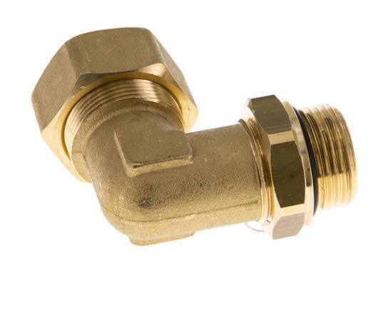 22mm & G3/4'' Brass Elbow Compression Fitting with Male Threads 54 bar NBR Adjustable DIN EN 1254-2