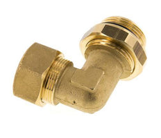 22mm & G1'' Brass Elbow Compression Fitting with Male Threads 54 bar NBR Adjustable DIN EN 1254-2