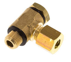 6mm & G1/8'' Brass Swivel Joint Compression Fitting with Male Threads 150 bar Polyamide DIN EN 1254-2