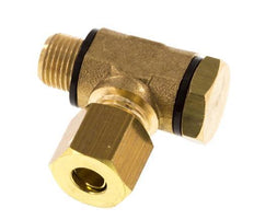 6mm & G1/8'' Brass Swivel Joint Compression Fitting with Male Threads 150 bar Polyamide DIN EN 1254-2