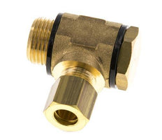 8mm & G3/8'' Brass Swivel Joint Compression Fitting with Male Threads 135 bar Polyamide DIN EN 1254-2