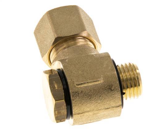 10mm & G1/4'' Brass Swivel Joint Compression Fitting with Male Threads 95 bar Polyamide DIN EN 1254-2