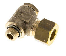 12mm & G1/4'' Brass Swivel Joint Compression Fitting with Male Threads 75 bar Zinc plated Steel/NBR DIN EN 1254-2