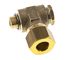 12mm & G1/4'' Brass Swivel Joint Compression Fitting with Male Threads 75 bar Zinc plated Steel/NBR DIN EN 1254-2