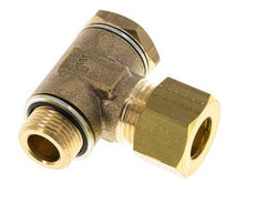 12mm & G3/8'' Brass Swivel Joint Compression Fitting with Male Threads 75 bar Zinc plated Steel/NBR DIN EN 1254-2