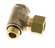 12mm & G3/8'' Brass Swivel Joint Compression Fitting with Male Threads 75 bar Zinc plated Steel/NBR DIN EN 1254-2