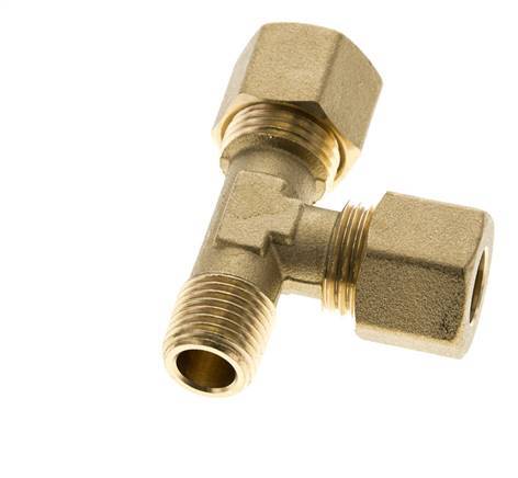 10mm & R1/4'' Brass L-vorm Knelfitting Buitendraad 95bar DIN EN 1254-2