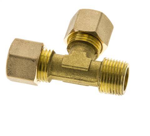 10mm & R3/8'' Brass L-vorm Knelfitting Buitendraad 95bar DIN EN 1254-2