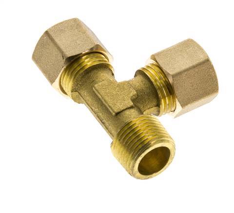 10mm & R3/8'' Brass L-vorm Knelfitting Buitendraad 95bar DIN EN 1254-2