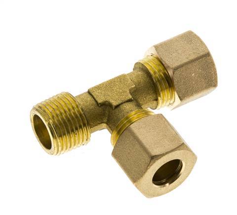 10mm & R3/8'' Brass L-vorm Knelfitting Buitendraad 95bar DIN EN 1254-2