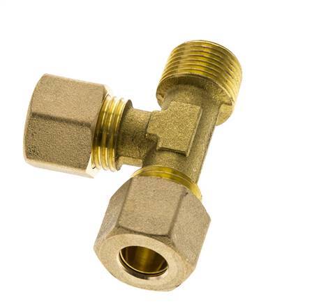 10mm & R3/8'' Brass L-vorm Knelfitting Buitendraad 95bar DIN EN 1254-2