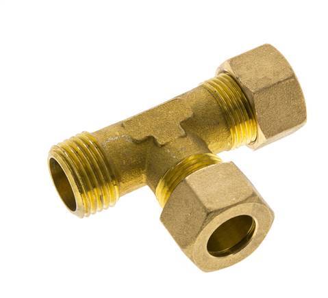 14mm & R1/2'' Brass L-vorm Knelfitting Buitendraad 89bar DIN EN 1254-2