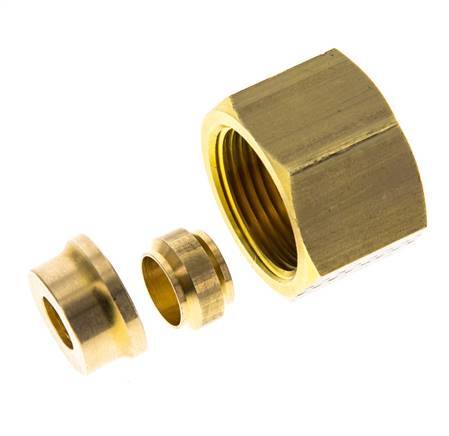 10mm Brass Rechte Knelfitting DN 1676bar DIN EN 1254-2