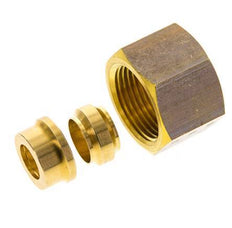 12mm Brass Rechte Knelfitting DN 1676bar DIN EN 1254-2