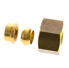 12mm Brass Rechte Knelfitting DN 1676bar DIN EN 1254-2