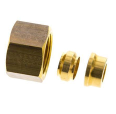 12mm Brass Rechte Knelfitting DN 1676bar DIN EN 1254-2