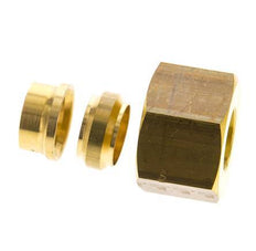 14mm Brass Rechte Knelfitting DN 1676bar DIN EN 1254-2