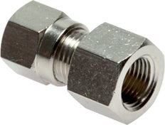 10L & G1/4'' Nickel plated Brass Straight Cutting Fitting with Female Threads 115 bar ISO 8434-1 [2 Pieces]