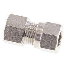 8LL & G1/8'' Nickel plated Brass Straight Cutting Fitting with Female Threads 100 bar ISO 8434-1 [2 Pieces]