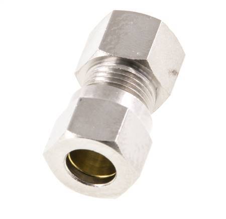 8LL & G1/8'' Nickel plated Brass Straight Cutting Fitting with Female Threads 100 bar ISO 8434-1 [2 Pieces]