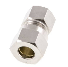 10L & G1/4'' Nickel plated Brass Straight Cutting Fitting with Female Threads 115 bar ISO 8434-1 [2 Pieces]
