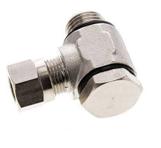 8LL & G1/4'' Vernikkeld Messing Swivel Joint Snijringkoppeling Buitendraad 100bar Draaibaar ISO 8434-1