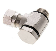 8LL & G1/4'' Vernikkeld Messing Swivel Joint Snijringkoppeling Buitendraad 100bar Draaibaar ISO 8434-1
