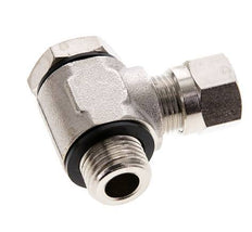 8LL & G1/4'' Vernikkeld Messing Swivel Joint Snijringkoppeling Buitendraad 100bar Draaibaar ISO 8434-1