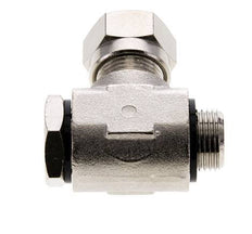12L & G3/8'' Vernikkeld Messing Swivel Joint Snijringkoppeling Buitendraad 75bar Draaibaar ISO 8434-1