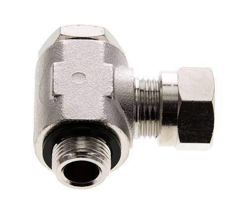 12L & G3/8'' Vernikkeld Messing Swivel Joint Snijringkoppeling Buitendraad 75bar Draaibaar ISO 8434-1