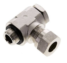 12L & G3/8'' Vernikkeld Messing Swivel Joint Snijringkoppeling Buitendraad 75bar Draaibaar ISO 8434-1