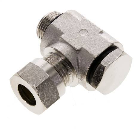 12L & G3/8'' Vernikkeld Messing Swivel Joint Snijringkoppeling Buitendraad 75bar Draaibaar ISO 8434-1