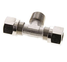 10L & R3/8'' Vernikkeld Brass T-stuk Snijringkoppeling Buitendraad 115bar ISO 8434-1