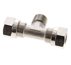 12L & R3/8'' Vernikkeld Brass T-stuk Snijringkoppeling Buitendraad 75bar ISO 8434-1