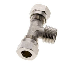 12L & R1/2'' Vernikkeld Brass T-stuk Snijringkoppeling Buitendraad 75bar ISO 8434-1
