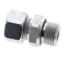 15L & M22x1.5 Zink plated Steel Straight Cutting Fitting with Male Threads 315 bar NBR ISO 8434-1