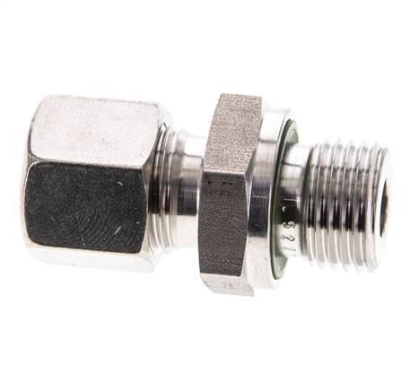 10L & M16x1.5 Stainless Steel Straight Cutting Fitting with Male Threads 315 bar FKM ISO 8434-1