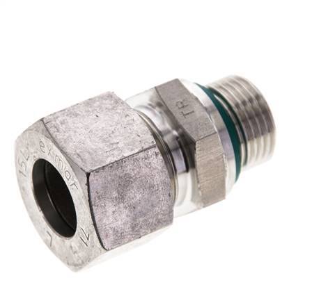 15L & M18x1.5 Stainless Steel Straight Cutting Fitting with Male Threads 315 bar FKM ISO 8434-1