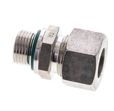 15L & M18x1.5 Stainless Steel Straight Cutting Fitting with Male Threads 315 bar FKM ISO 8434-1