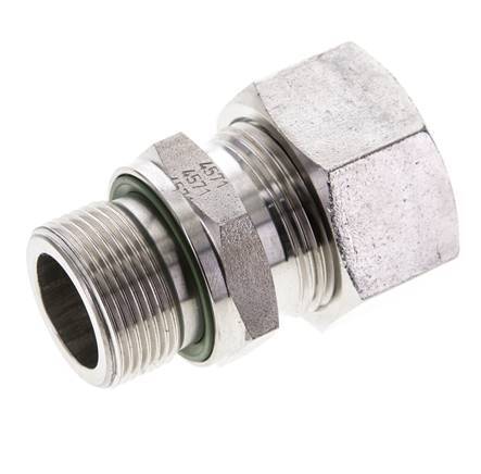 22L & M26x1.5 Stainless Steel Straight Cutting Fitting with Male Threads 160 bar FKM ISO 8434-1