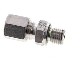 6S & M12x1.5 Stainless Steel Straight Cutting Fitting with Male Threads 630 bar FKM ISO 8434-1