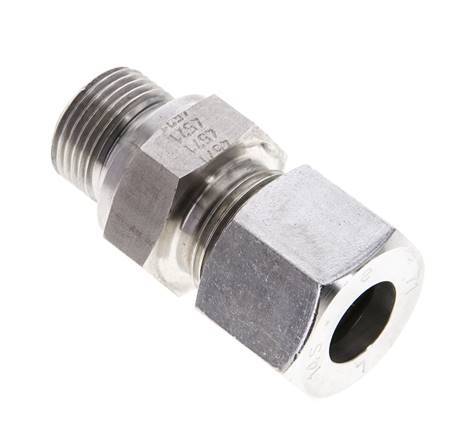 14S & M20x1.5 Stainless Steel Straight Cutting Fitting with Male Threads 630 bar FKM ISO 8434-1