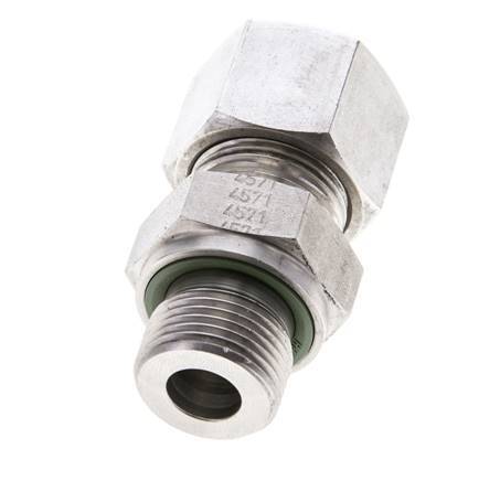 14S & M20x1.5 Stainless Steel Straight Cutting Fitting with Male Threads 630 bar FKM ISO 8434-1