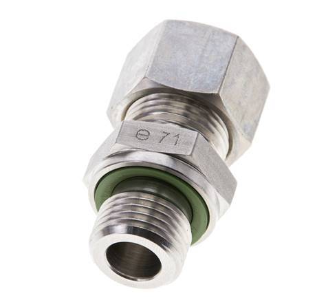 12L & M16x1.5 Stainless Steel Straight Compression Fitting with Male Threads 315 bar FKM ISO 8434-1