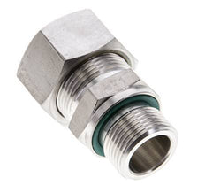 18L & M22x1.5 Stainless Steel Straight Compression Fitting with Male Threads 315 bar FKM ISO 8434-1