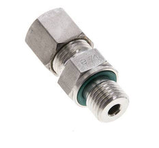 8S & M14x1.5 Stainless Steel Straight Compression Fitting with Male Threads 500 bar FKM ISO 8434-1
