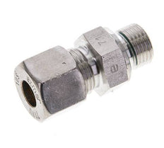 10S & M16x1.5 Stainless Steel Straight Compression Fitting with Male Threads 450 bar FKM ISO 8434-1