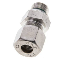 10S & M16x1.5 Stainless Steel Straight Compression Fitting with Male Threads 450 bar FKM ISO 8434-1