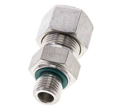 12S & M14x1.5 Stainless Steel Straight Compression Fitting with Male Threads 400 bar FKM ISO 8434-1