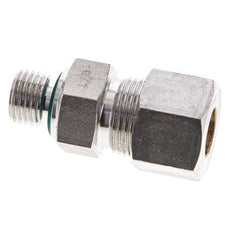 12S & M14x1.5 Stainless Steel Straight Compression Fitting with Male Threads 400 bar FKM ISO 8434-1